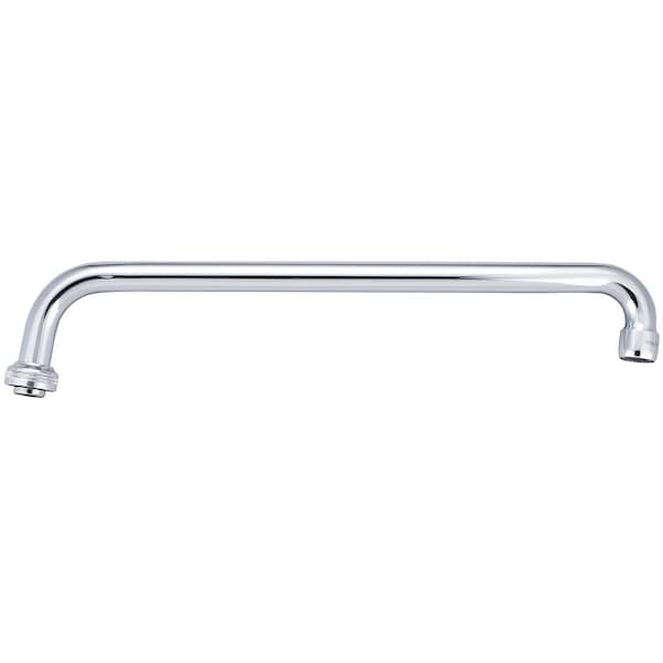 14" Swivel Tube Spout With Aerator, Polished Chrome